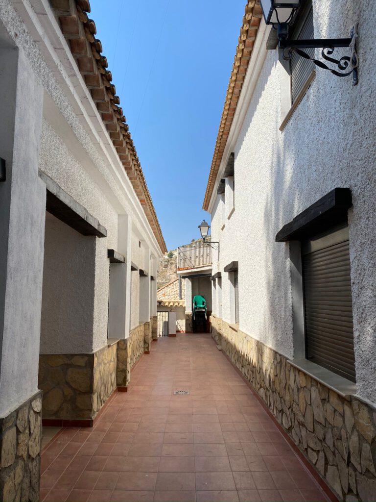 Patio común Casas Rurales Diego Paleta